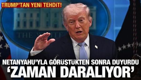 Son dakika haberi… Trump: İran için vakit daralıyor